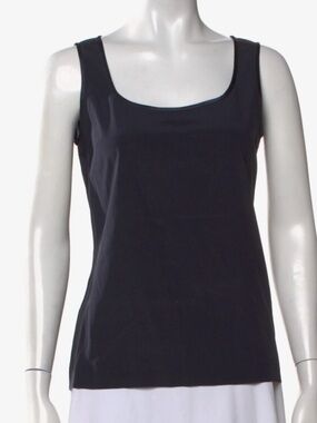 Tory Burch, Navy Silk Tank, Size M